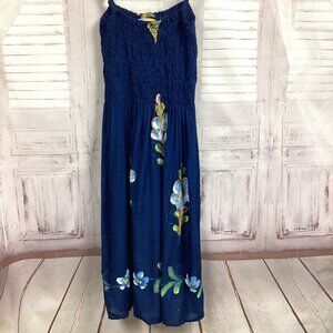 Makai Beach Dress blue Hand Painted XL